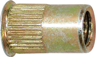 Blindmutter  m/riller (50) 4mm  (2745 4)
