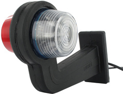 Lampe Mark.R&#248;d/Hvit Lang LED Gylle