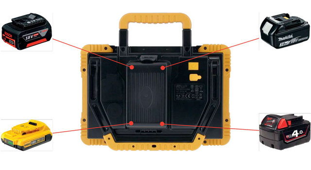 LED Arbeidslampe 18V 