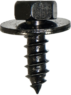 Skjermskrue Sort f. MB (50) 6,5x19mm
