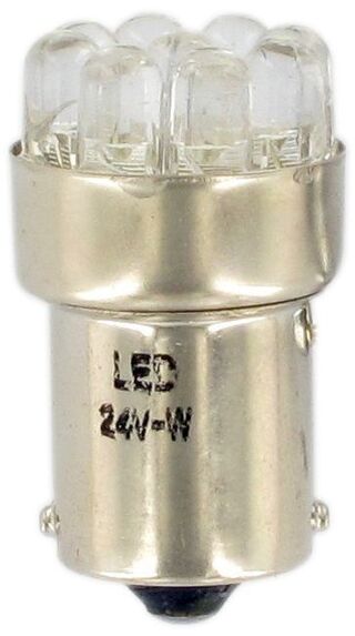 24V lysp&#230;re Ba15S  LED 10-30V (1-Pol)