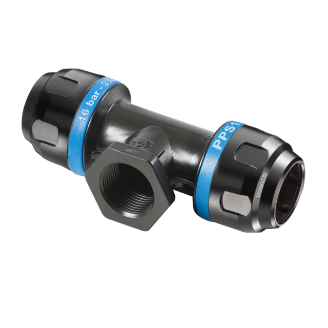 T-Skjøt 25mm Med 1/2" innv. uttak 