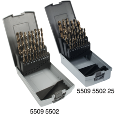 Spiralborsett Hss-E DIN 338 1,0-13,0 mm 5% Kobolt (25)