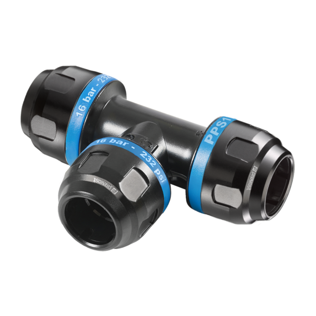 PPS T-skjøt for luftrør 20-20-20 mm 
