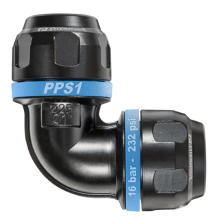 PPS Skj&#248;t 90&#176; for luftr&#248;r 20mm