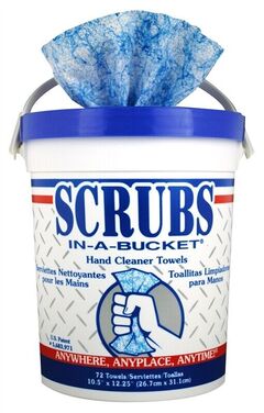 Renseservietter &quot;Scrubs In-A-Bucket&quot;(72) B&#248;tte &#224; 72 stk